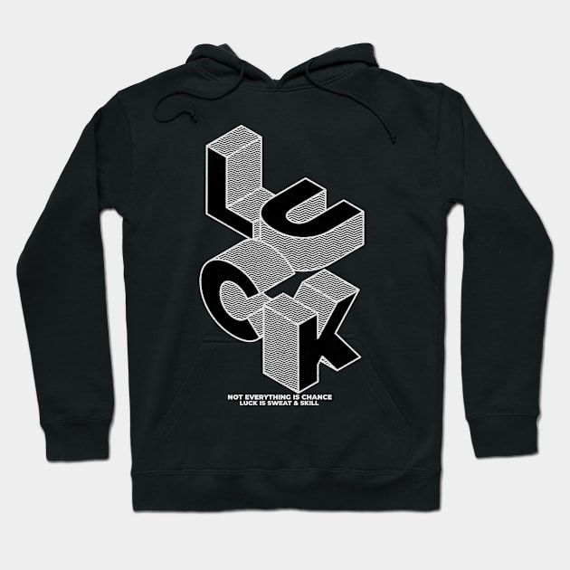 Blocks of LUCK Hoodie by JETBLACK369